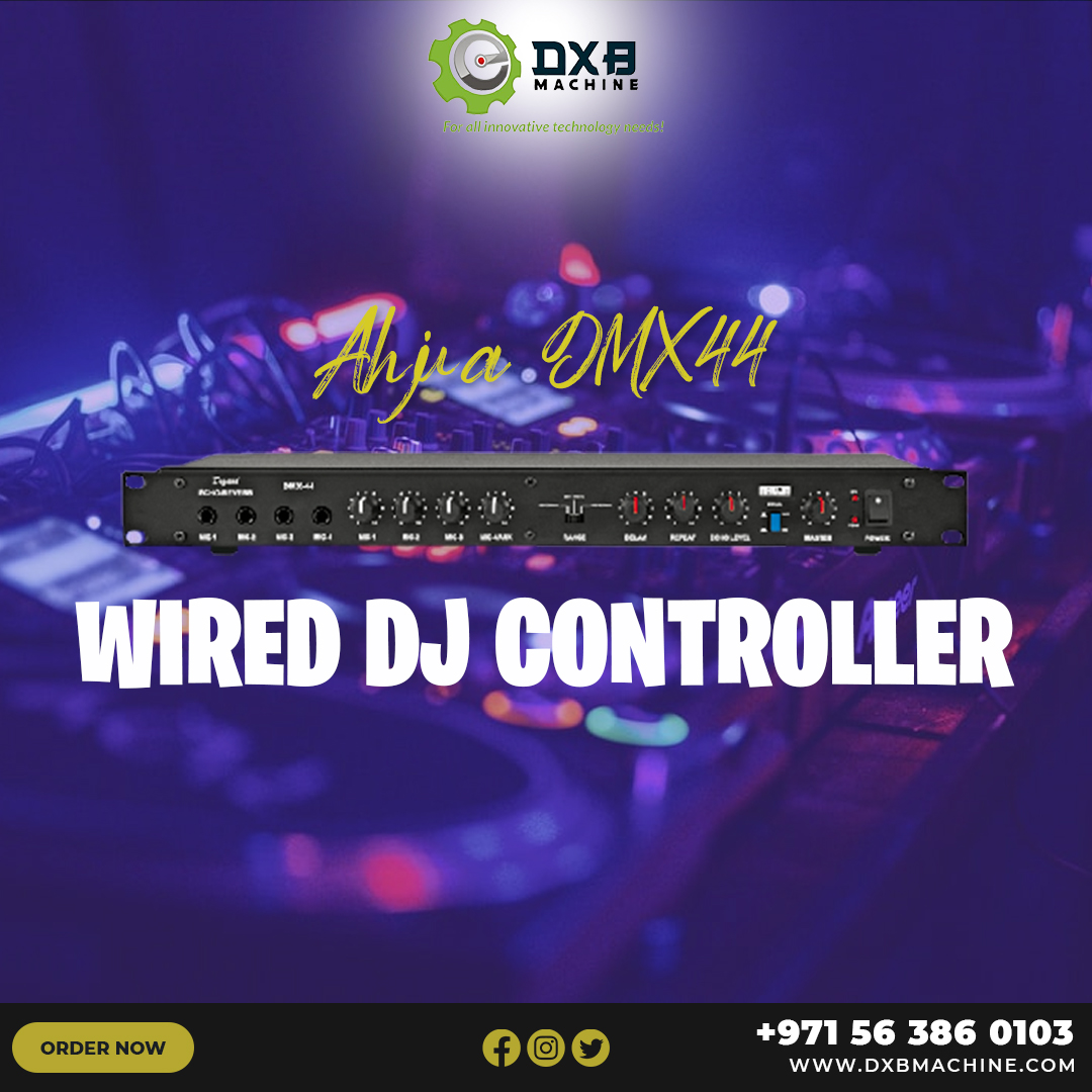 dxbmachine's tweet photo. DMX-44 AC &amp; 12V DC Operation Professional 4 Channel Mixer Preamplifier with Digital Effects Processor for Echo, Reverb, Chorus Effect 3 Selectable delay settings for fine adjustment.
Order now : https://t.co/EaFxa7GvV7

#audio #audioequipment #audioequipments #dj #djequipments https://t.co/qTD2YOSpQQ