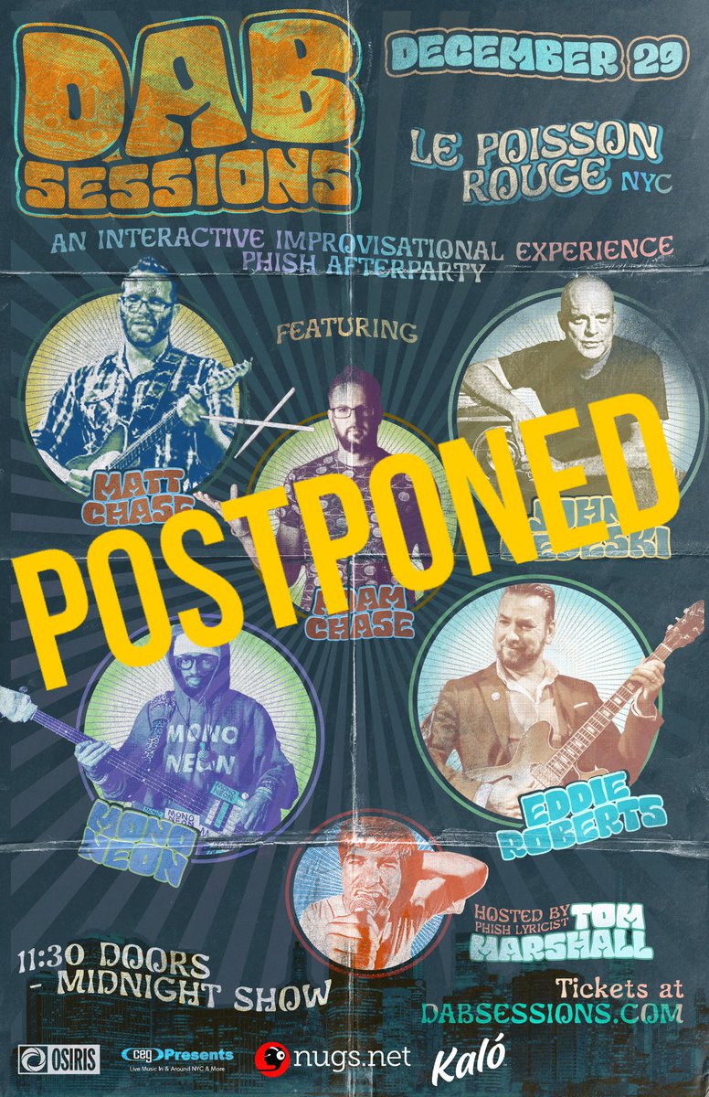 thedabsessions's tweet photo. Sadly, we will be postponing this performance until the spring.
Once we have more information we will update you. Please check https://t.co/iq4tj4zV2P for further updates.
Happy New Years to everyone. Looking forward to the make up date!
#dabsessions https://t.co/chUpsbKCaZ