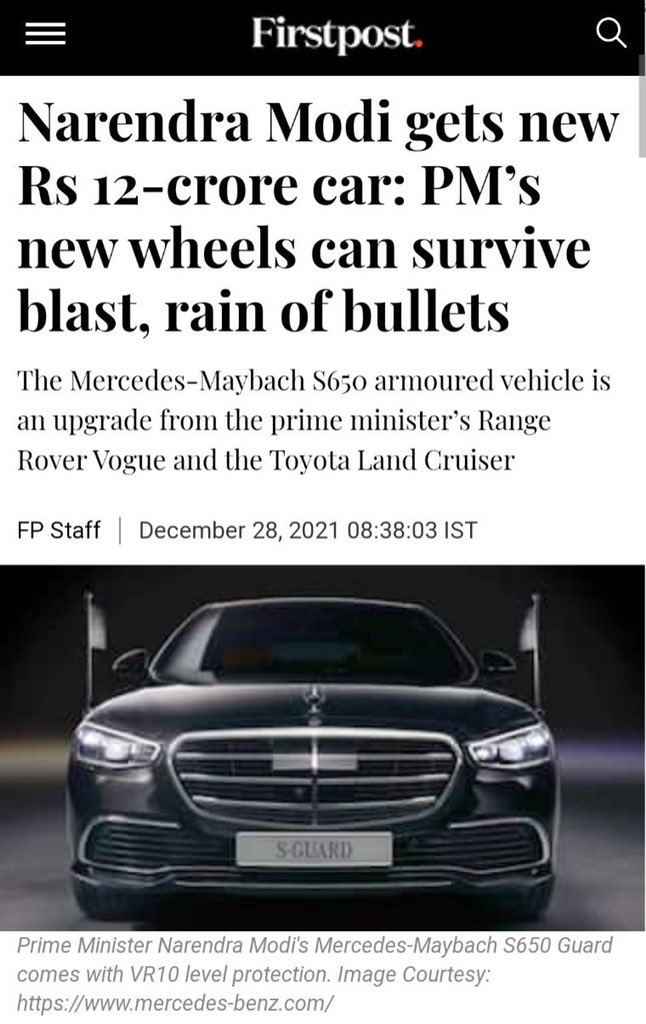 RanaSabyasachi's tweet photo. Modiji spent 15,000 crore on Central Vista with opulent mansion &amp; 8000 crore on airplanes and now 12 crore car for himself during pandemic &amp; when India’s #hungerindex2021 drops to 101 out of 116 countries ! 
#ShameOnYouModi #acchedin #Modi 
#modimadedisaster #ModijiKaAccheDin https://t.co/7VKyWsEdyw