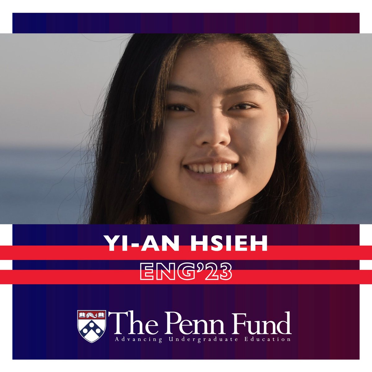thepennfund's tweet photo. “Much of what has defined my undergraduate experience are resources the University has to offer. Penn cares that its students have access to all the opportunities they want to pursue,” says bioengineering major Yi-An Hsieh ENG’23. https://t.co/MiEyg1YhwR https://t.co/cM1xAuDiZL