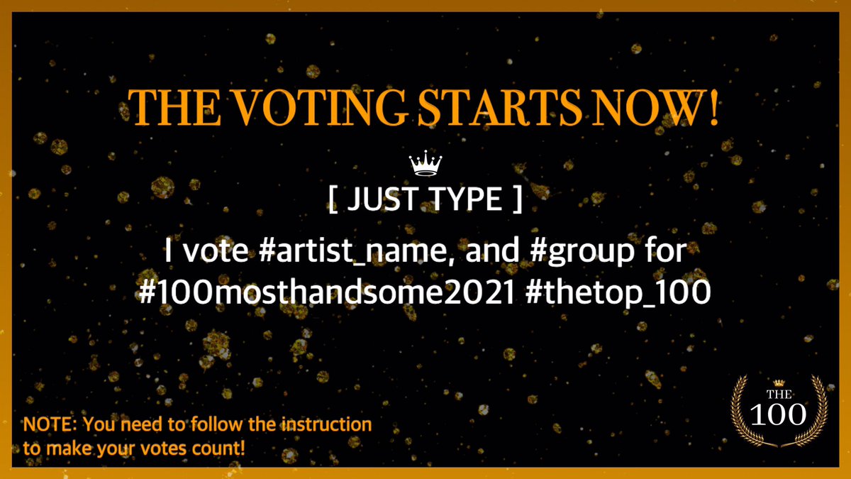 📣: COMMENT YOUR FAVORITE ARTIST HERE!

Happy Voting THE 100's! ✨

#100mosthandsome2021 #thetop_100