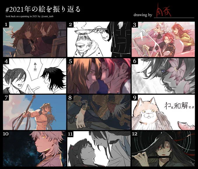 #2021年の絵を振り返る  たまにネタに走ってるわね… 