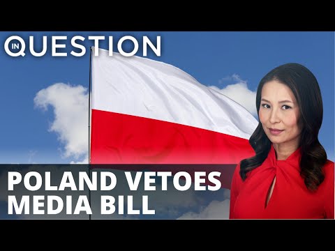 RT_America's tweet photo. #Poland’s hardline, nationalist government led by #PresidentDuda just vetoed a media bill in the country, that would have forced #AmericanTVcompany— #Discovery ---to relinquish its controlling share of the Polish network #TVN.
#InQuestion @ManilaChan
https://t.co/g21suUoRPi https://t.co/Nq9vVDoUh5
