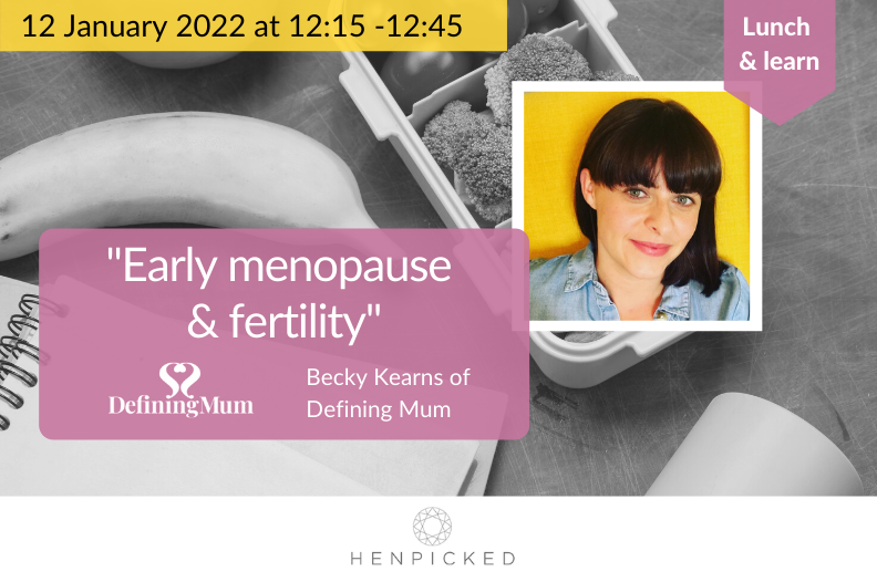 henpickednet's tweet photo. We're looking forward to our Lunch & Learn series for 2022. The first is about early menopause & fertiliity. Join this FREE webinar to hear Becky's story of #POI at 28, her fertility journey & the impact it had on her at work: https://t.co/Xd70okaff2
#menopauseatwork https://t.co/kw0eHdabtf