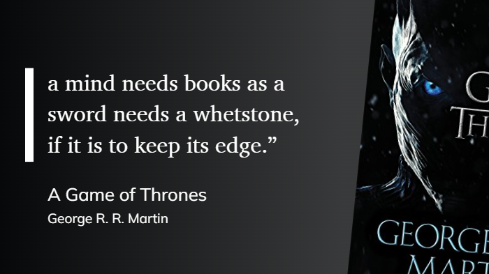 ravianz's tweet photo. "a mind needs books as a sword needs a whetstone, if it is to keep its edge.” https://t.co/p3jkR6jsAP