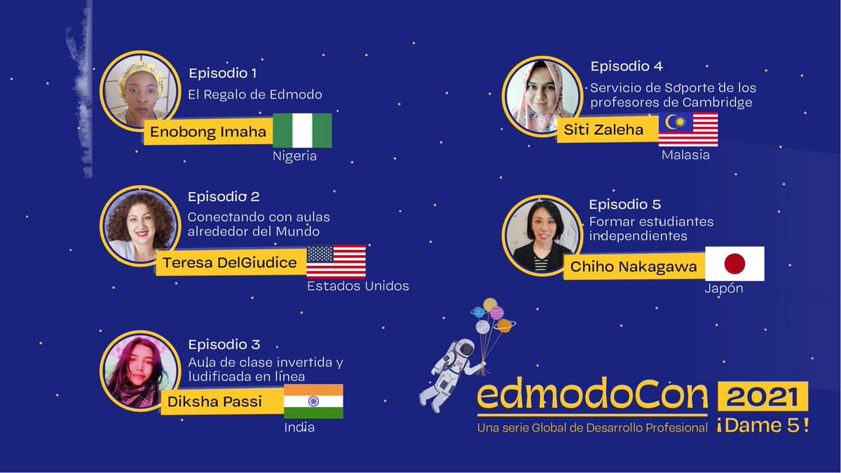 edmodoES's tweet photo. 👩‍💻 ¿Desarrollo Profesional en 5 minutos? ¡Dame 5!! 
MIra la serie de videos de EdmodoCon 2021 ¡Dame 5!

https://t.co/E5xzx9TxQ4 https://t.co/rZZS9ZPkYl