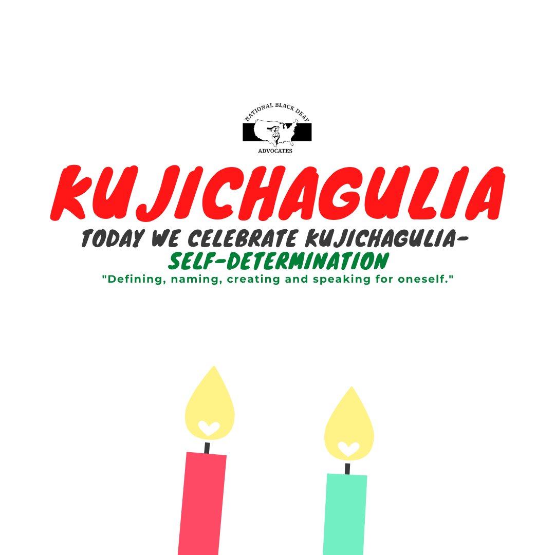 Kwanzaa Principles continued... 

Kujichagulia &amp; Ujima, What does it mean? Check out our E-News for more!- mailchi.mp/5db0a14a77a5/t…