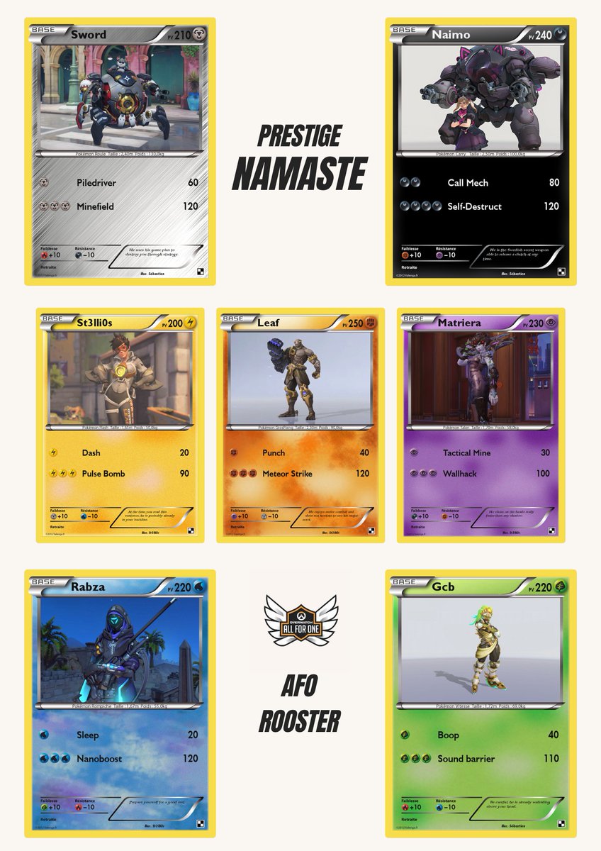Roster Announcement pour l'#AFO 2022 : 

🌟Namaste 

🛡️ : <a href="/EDeguigne/">TheSwordTime</a> 
🛡️ : @Na1mo_
⚔️: <a href="/Matrieraa/">Tieums</a> 
👑: <a href="/Leaf__ow/">Lucas "Leaf" L.</a> 
⚔️: @St3lli0s_OW 
💘: <a href="/Rabza07/">Rabzou 🫶🏼</a> 
💘: <a href="/gcb_ow/">gcb</a> 

✨: <a href="/Lystoae/">Lys</a>