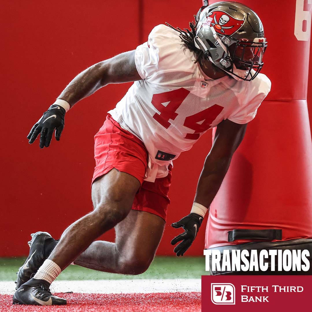 Buccaneers's tweet photo. We've re-signed OLB Elijah Ponder to the practice squad.