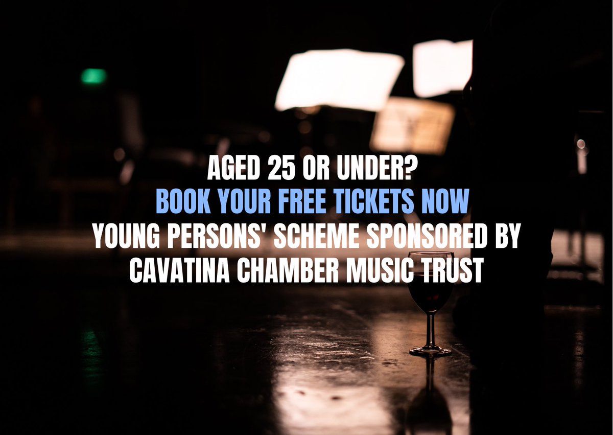Thanks to @cavatinachamber, those aged 25 & under can book free tickets to four of March’s Spotlight Chamber Concerts. Book now via spotlightchamberconcerts.com to hear: @leia_zhu & @BenjaminEngeli, @SolemQuartet & @antoineami, @RachPodger & @cnutbjj, @oae_photos @oaenightshift