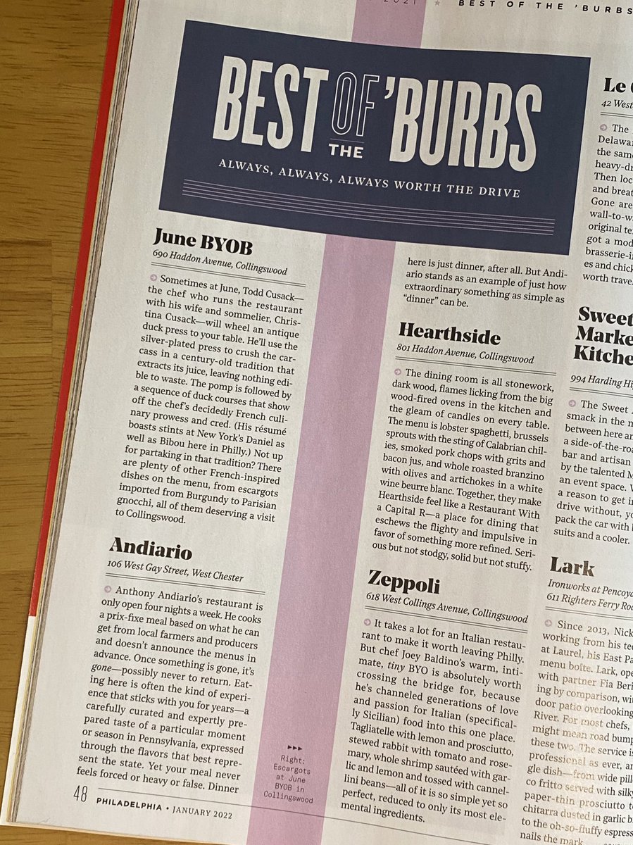 JuneBYOB's tweet photo. Thank you @phillymag for including us in this year’s list of 50 Best Restaurants! Thank you to our dedicated staff for getting us here and, thank you to all of our customers for supporting us and encouraging us. 🍾🍾 https://t.co/TIni9WxhpR