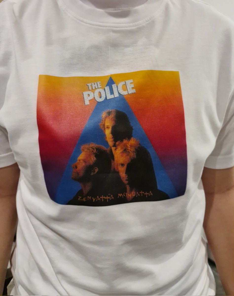 frabble2's tweet photo. The Police Zenyatta Mondatta Album cover tee https://t.co/uEzPzBAYQk