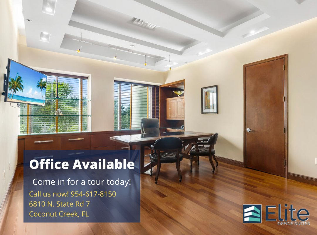 EliteOffices's tweet photo. New offices available! Let us show you how our exclusive services can benefit you. Come in today for a tour of the new constructions!

☎️ 954-617-8150
📧 info@eliteofficesuites.com
🌐 https://t.co/eE5nCUqy9d https://t.co/OghDoVIWL6