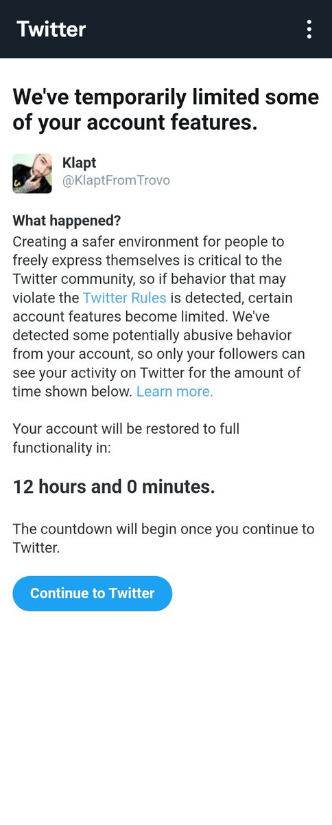 lol Twitter won't let me express myself talk about free speech.