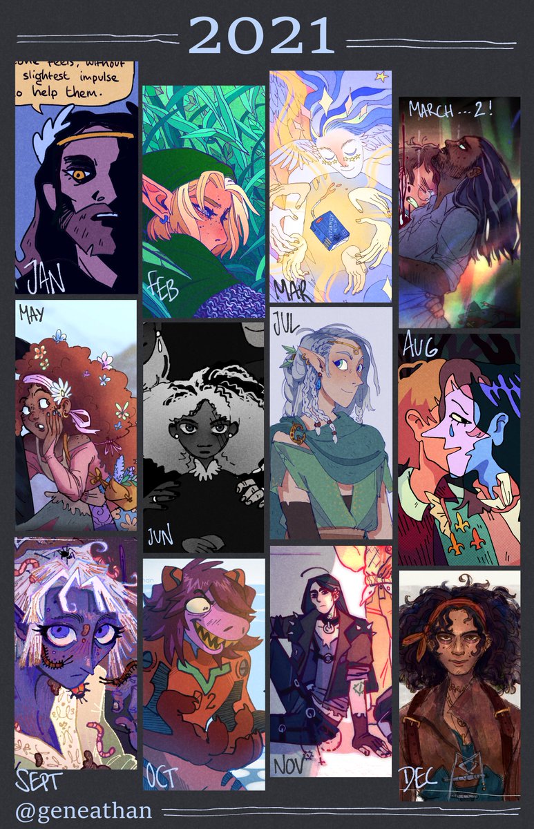 im rly happy with how much i did this year even though i was so busy!! lots of improvement and bright bright briiiiiight colors 