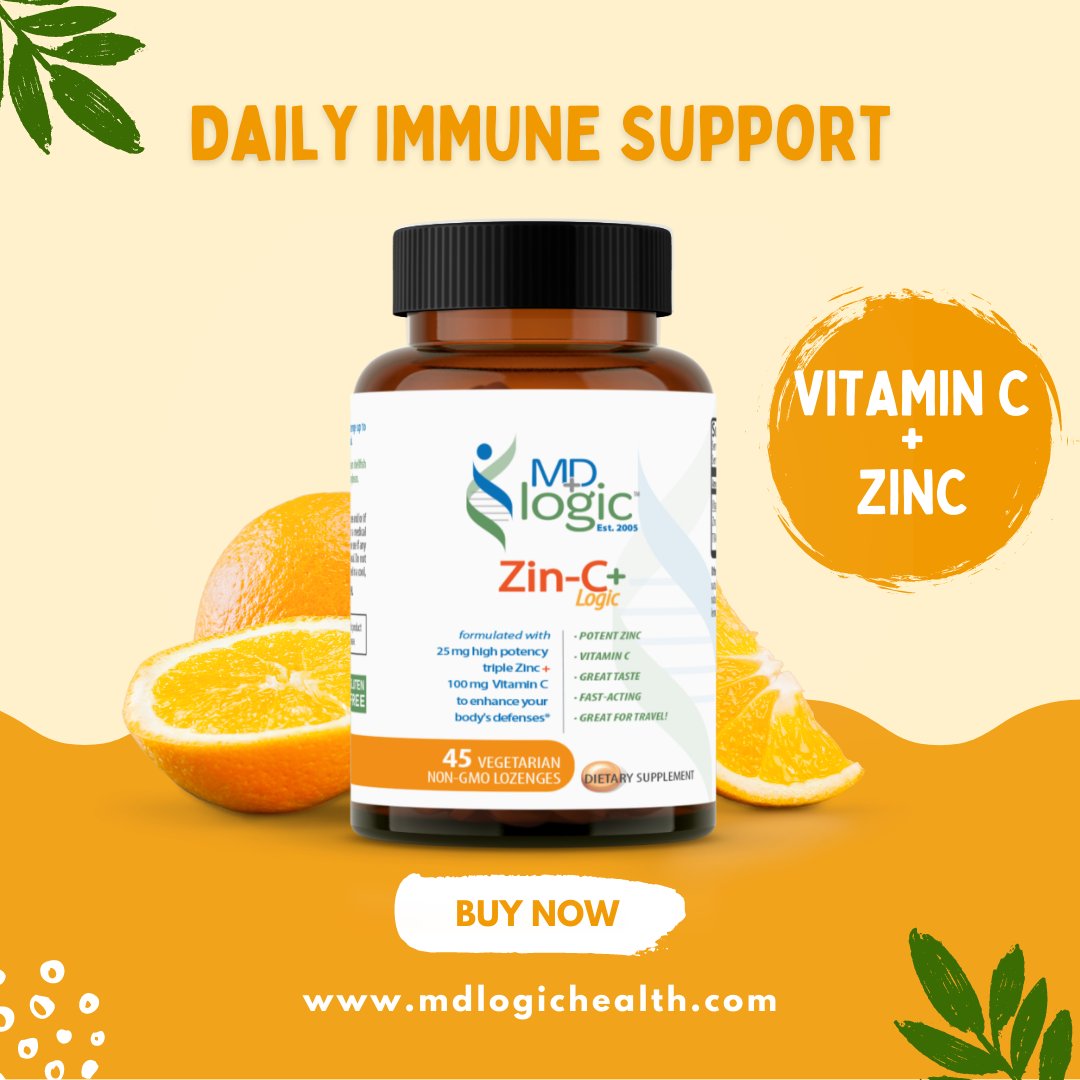 MDLogicHealth's tweet photo. Worried about the Cold & Flu virus this season?🤧
Our Zin-C Logic Plus provides a daily dose of Vitamin C and Zinc in a convenient lozenge for optimal immune support.
https://t.co/DDHZrJwFcB
#ImmuneSupport #MDLogicHealth #Zinc #VitaminC #DailyImmuneSupport #Lozenges https://t.co/tHvoCtZAE9