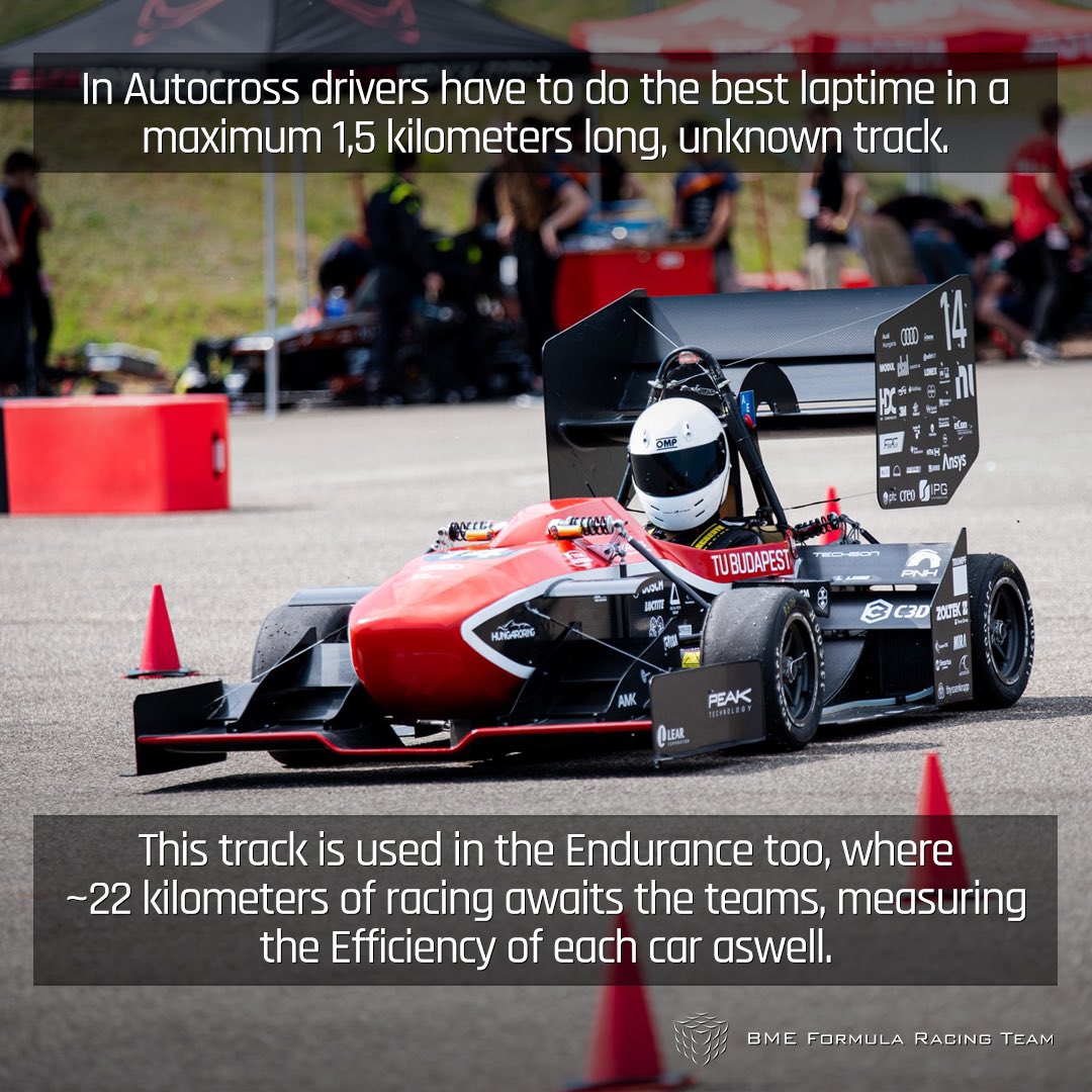 Here comes our last Formula Student introduction post… 
We hope that we could teach you a lot of new things. 😇
Last week we talked about the static events, so our last FS post is about the dynamic events!  

#FormulaStudent #BMEFRT #racecar #racing