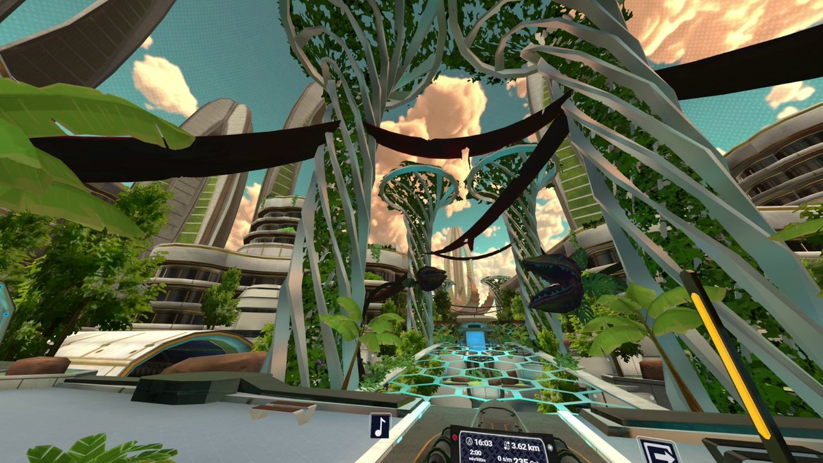 holofitvr's tweet photo. Who says that a dystopian future is only doom and gloom? π€
On your way to the #Cyberpunk High World, make sure to check out our gardens!
P.S. Beware the plants.π½
#HOLOFIT #VRFitness #OculusQuest #MoveForReal https://t.co/sZHGVJ1G37