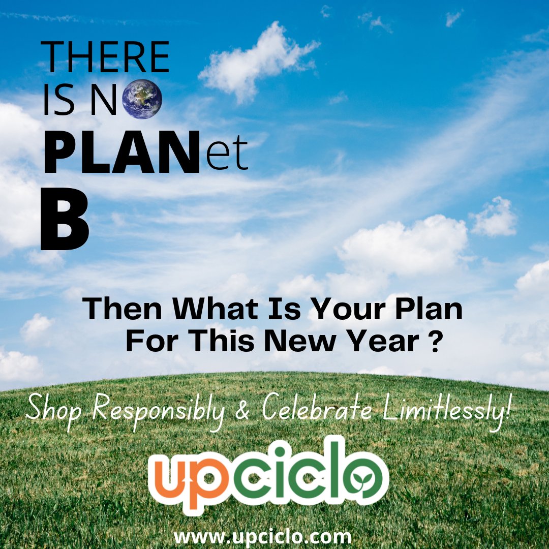 The Is No PLANet B, Then What Is Your Plan For This New Year? 🌎
🌿 Shop Responsibly &amp; Celebrate Limitlessly! 💚

🛍️ Shop Now @ upciclo.com

#follow #upciclo #upciclo_india
#newyear #newyearsresolution #happynewyear #newyearresolution #newyearwishes #NewYear2022