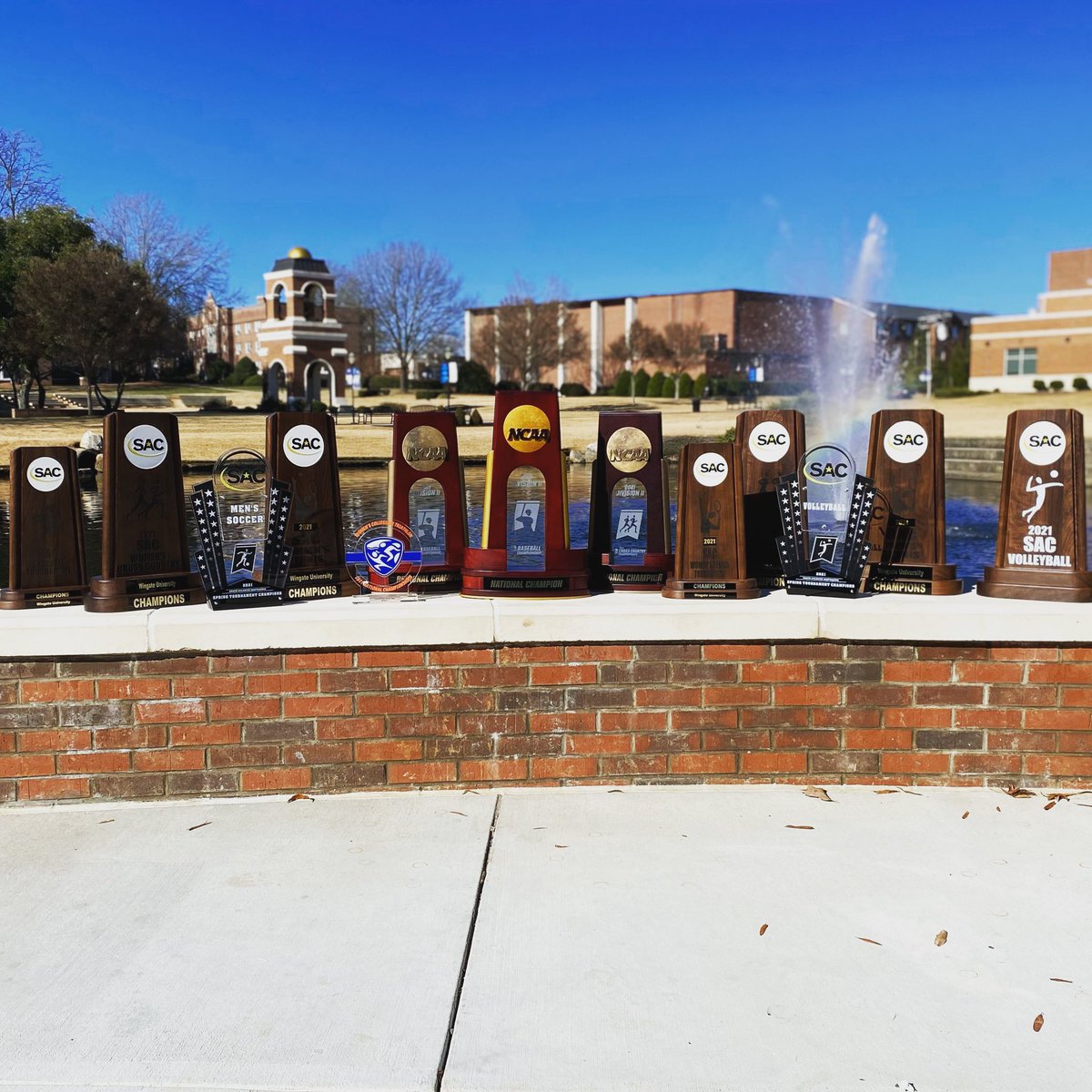 WU_Bulldogs's tweet photo. 2021: Good year for the ‘Dogs

National title 

National runner-up 

National semifinal appearance 

2 region championships 

9 SAC titles 

#OneDog #WINgate https://t.co/26HrIGSZ32