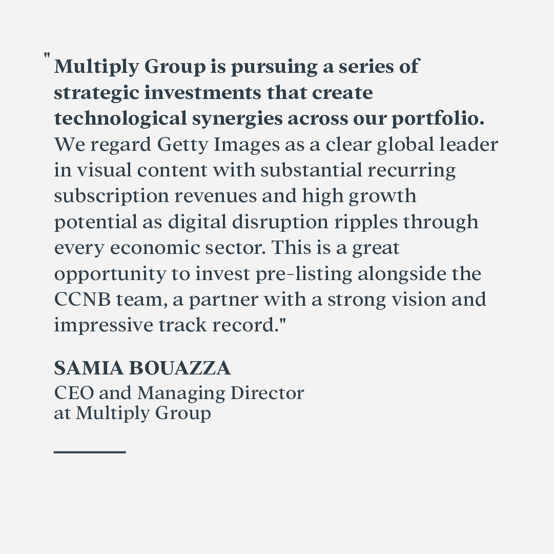2pointzerogroup's tweet photo. We have signed a binding commitment to invest AED 275 million (US$75 million) in global visual content creator and marketplace Getty Images. https://t.co/VkFF8lO9Vu
