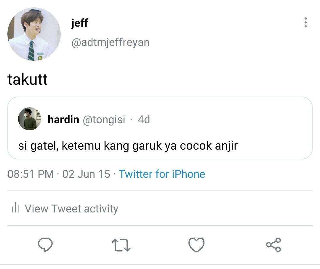 cakgrays's tweet photo. Gas lah, masa enggak? https://t.co/hKhJa6FRY4