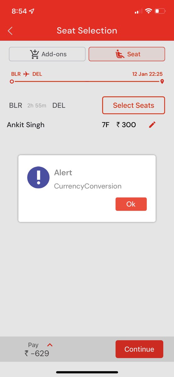 RightToMan's tweet photo. Hey @AirAsiaIndia 
I am trying to reschedule my flight but while doing this I am getting below error shown in SS

What should i do? https://t.co/nm5xZO7X3s