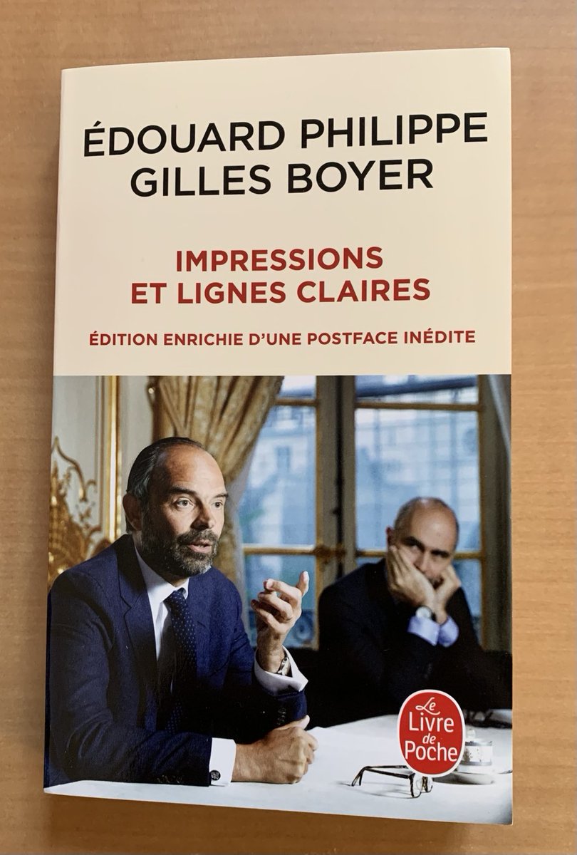 Sortie d’Impressions et lignes claires le 5 janvier au ⁦<a href="/livredepoche/">Livre de Poche</a>⁩ avec une postface inédite !  ⁦⁦<a href="/EPhilippe_LH/">Edouard Philippe</a>⁩ ⁦⁦<a href="/editionsLattes/">Éditions JC Lattès</a>⁩