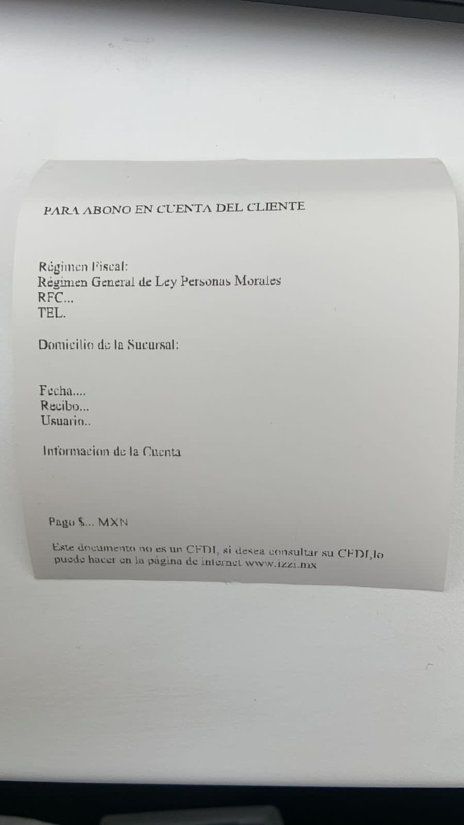 andreadz13's tweet photo. @izzi_mx eres un patético chiste de empresa. Con un ticket en blanco quieres comprobar una devolución #ascoizzi https://t.co/DHzRC1heoU