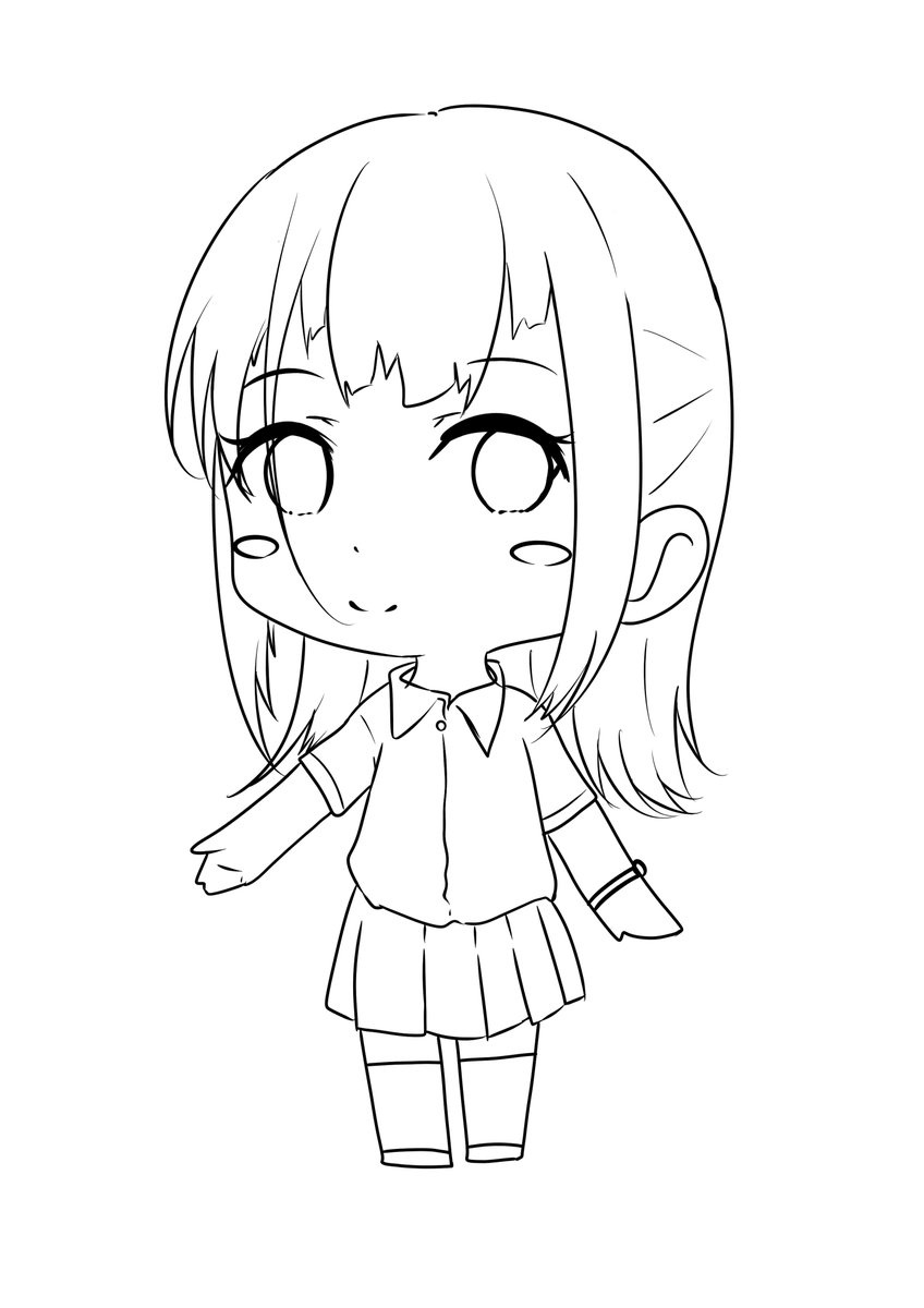 こちらは、陽菜ちゃんの立ち絵とデフォルメですね 