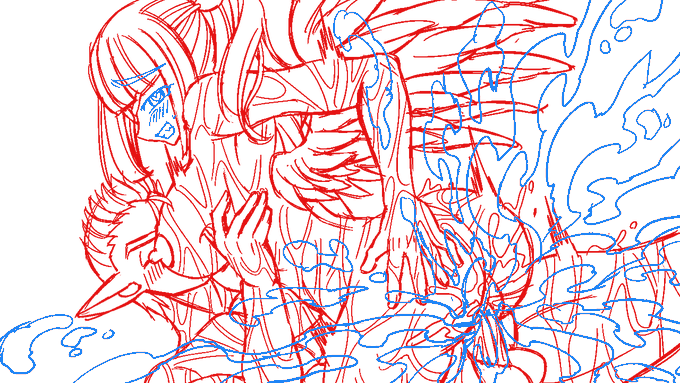 「俺は女の尻を追いかけるのが大好きなんだ」あと2枚スチルの下書き書いたら、線画に行けますね。冬休み中にスチル終わらせたいです。おやすみ!#スーパーゲ制デー #RPGツクールMZ 