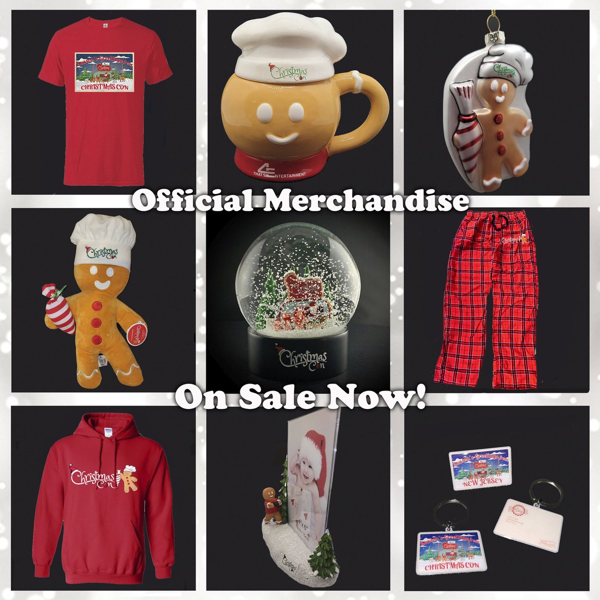 🥳 A limited number of official #ChristmasCon2021NJ merchandise is available online now! 🎄 Orders will be open for 2 weeks only and will close on January 10th. 🛍 To shop, please head to the store on our official website! thats4entertainment.com/shop