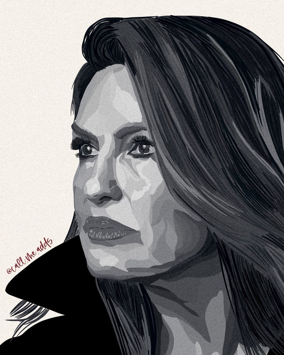 MissAdds's tweet image. latest drawing of the one &amp;amp; only @mariska aka olivia benson ❤️‍🔥

@lawandordertv