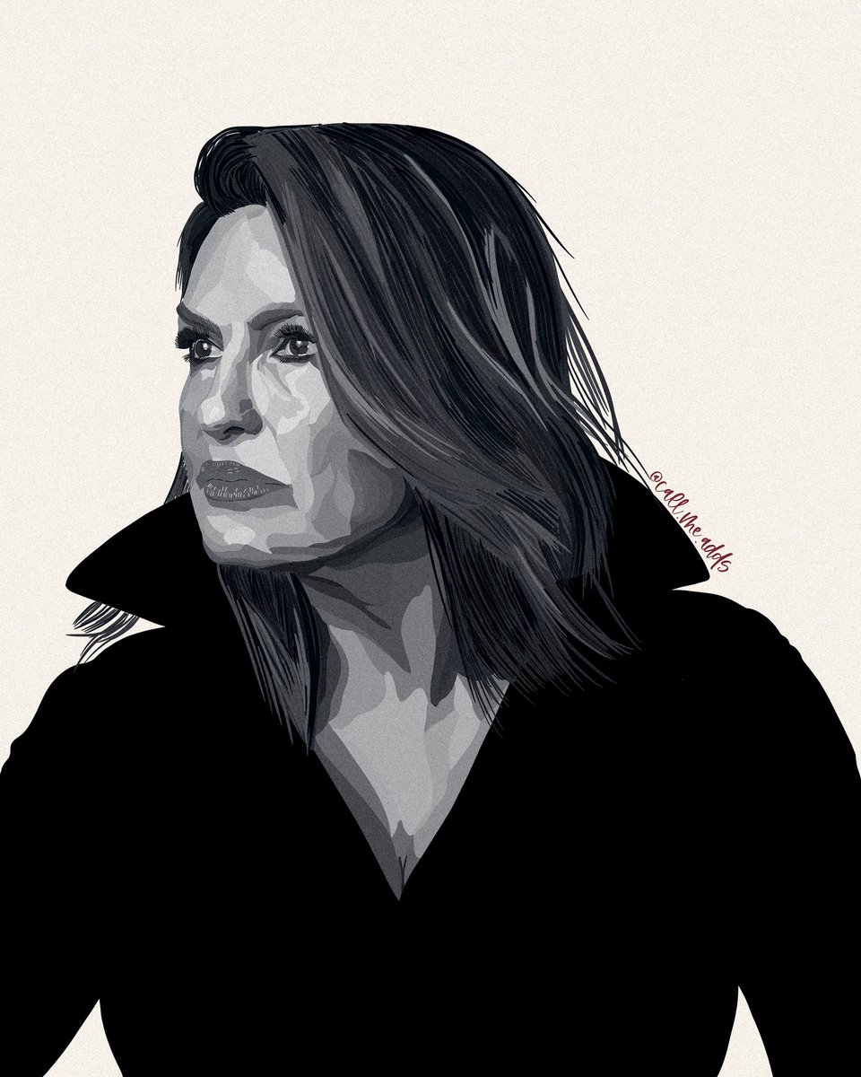 MissAdds's tweet image. latest drawing of the one &amp;amp; only @mariska aka olivia benson ❤️‍🔥

@lawandordertv