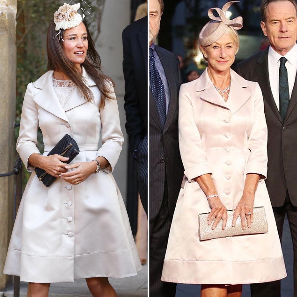 KateMCambridge's tweet photo. Spotted: Helen Mirren and Pippa Middleton own the same style of @suzannahlondon coat 🧥 #pippamiddleton #pippamiddletonstyle #helenmirren #suzannahlondon #whoworeitbetter https://t.co/o8HLk8ZPmO