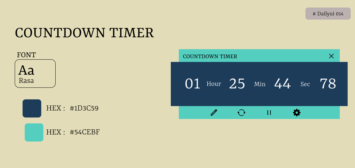ravalkeval171's tweet image. Countdown Timer #Dailyui #Dailyui014
