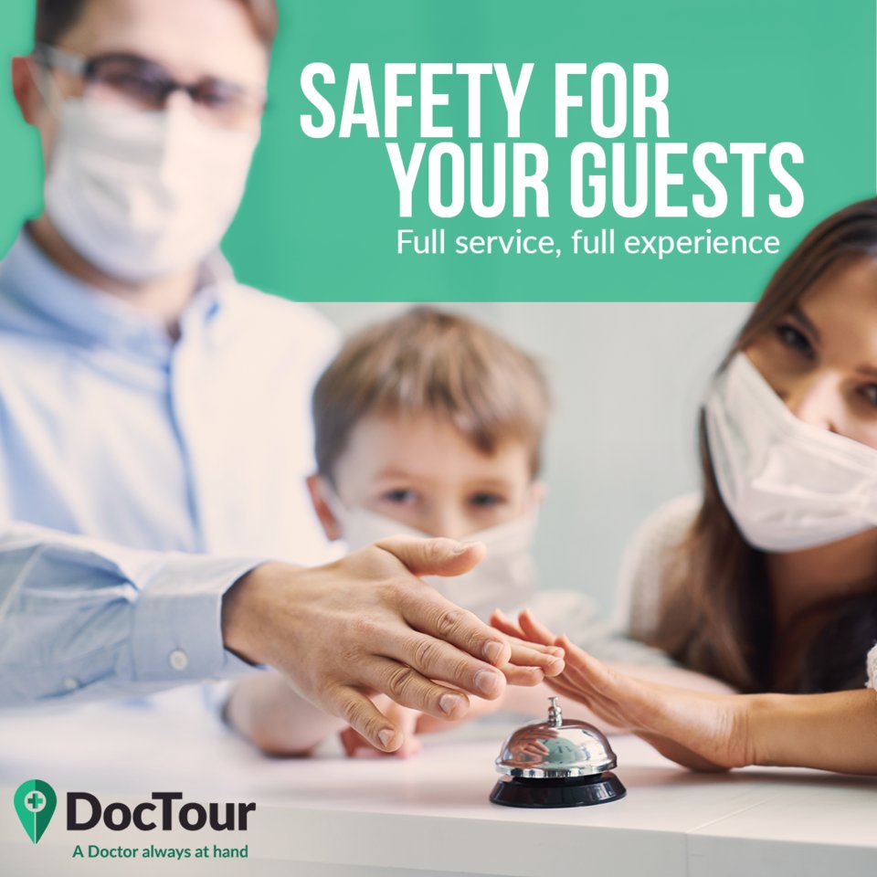 DocTourApp's tweet photo. Do you have a hostel or vacation rental?
 
🧳 Give your guests a complete service with #DocTour: telemedicine services, home health care &amp; laboratory tests.
 
We offer security and peace of mind, all without you having to leave your place of stay. https://t.co/r2ztCqUakd