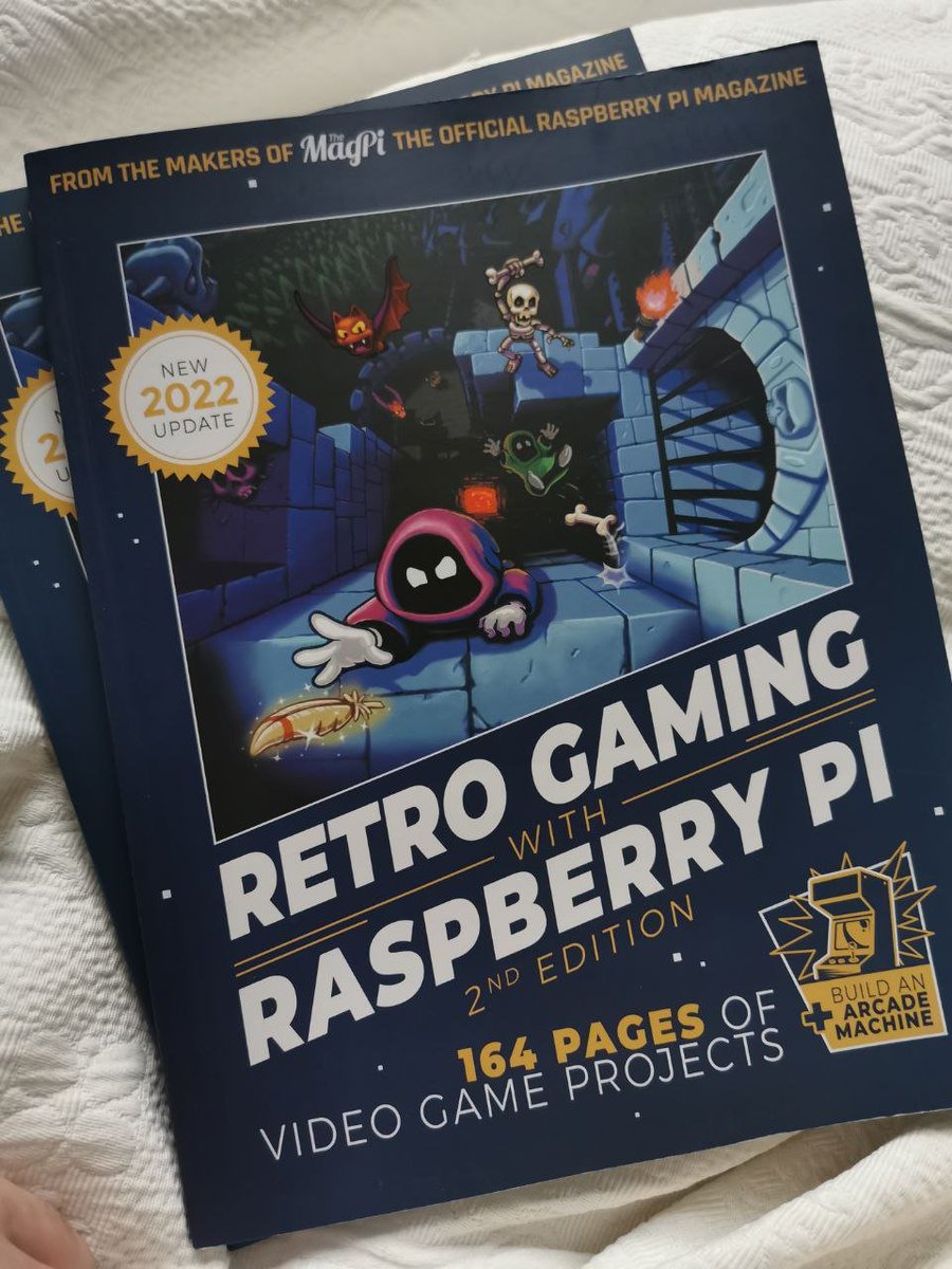 NicolasBetoux's tweet photo. 😊Just received the Raspberry Pi book special Retro Gaming with Micro Mages on cover 😍

👏Thanks a lot to @TheMagPi team for showing and writting about homebrew games!

Physical/Digital:
https://t.co/jlHv1Ie2z2

👾Saw different games from @OmebrouCorp @matthughson @lizardrive https://t.co/leIj0jdUen