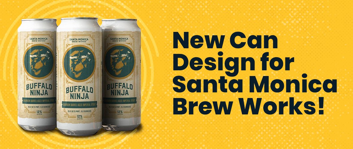🍻 NEW WORK! 🍻 A new release for one of our West Coast clients, Santa Monica Brew Works. We’re obsessed with the rustic design for this Bourbon Barrel Aged Stout with tons of added detail like a branded wax seal on the back of the can!