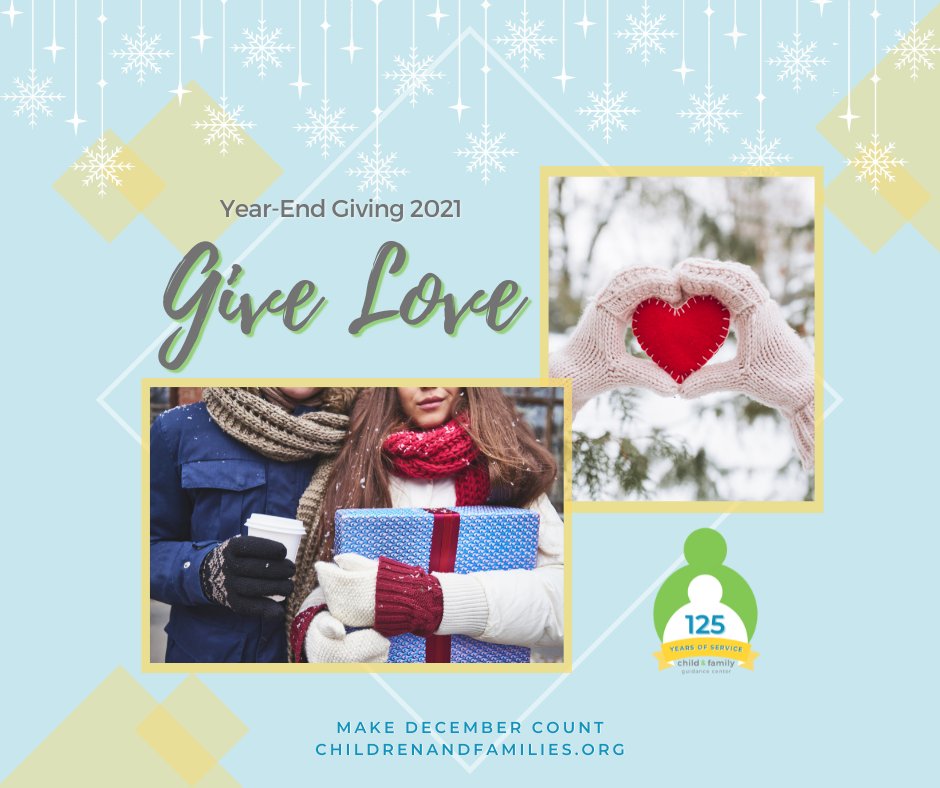 ChildandFamily_'s tweet image. Everyone has different love languages and in what manner they like to be supported. Knowing the needs of your friend or loved one is a great way to GIVE LOVE. How will you GIVE LOVE? #MakeDecemberCount

214.351.3490
DONATE or start a FUNdraiser today at Childrenandfamilies.org