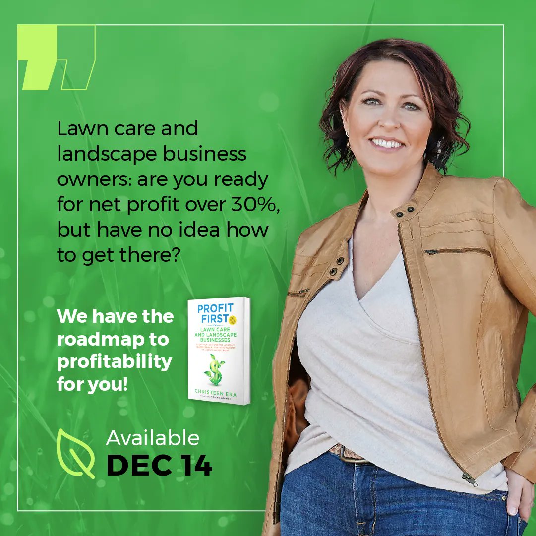 Christeen Era has expertly taken the Profit First Principles and applied them to the landscaping industry in her new book. If you want to pay yourself first in your own business, get this book: buff.ly/31PJdcJ