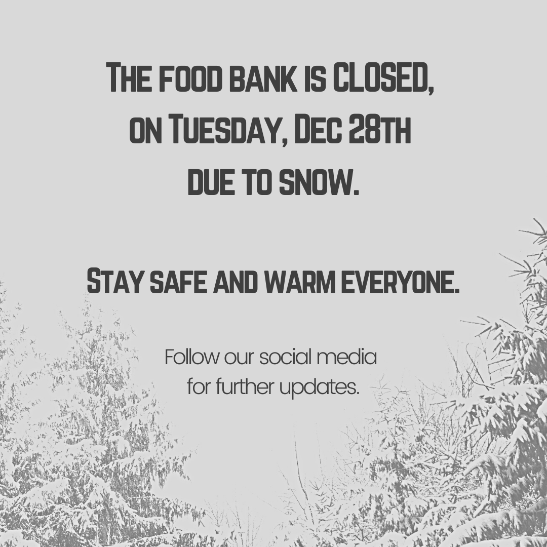 UDistFoodBank's tweet photo. We are closed for services today. We will update you about services later this week. Please stay safe everyone. Let's be careful out there. #CLOSEDTuesday #CLOSEDDec28 https://t.co/gLKYe3hk4Y