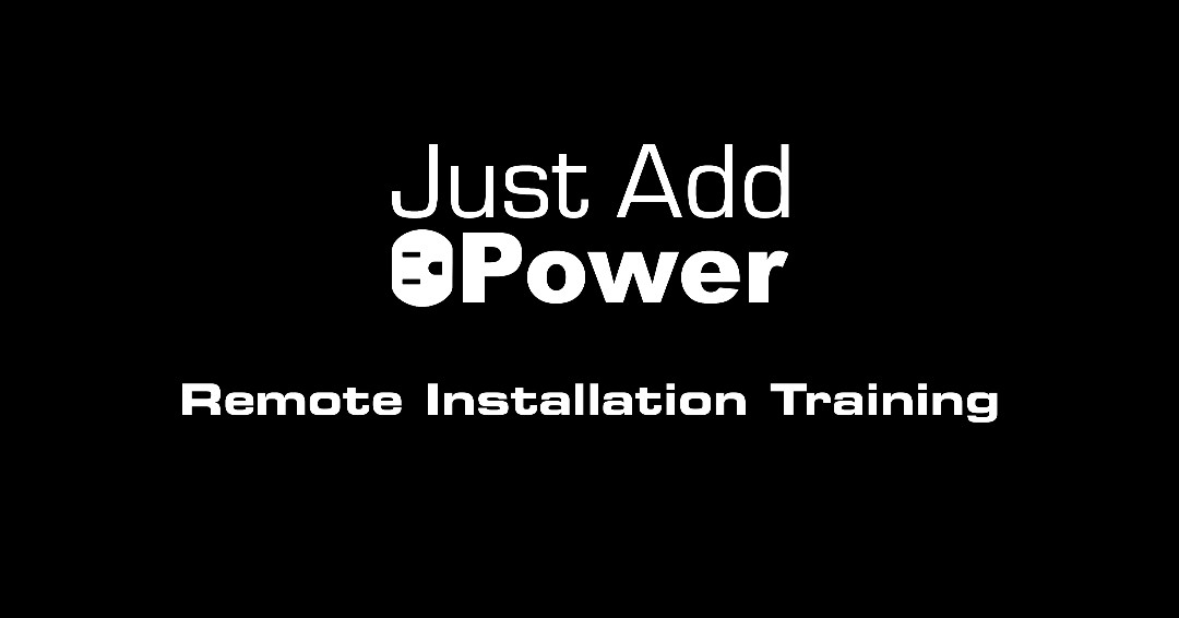 JustAddPowerHD's tweet photo. REMOTE Installation Training  - You Asked, We Delivered! 

We are pleased to announce our new program that provides dealers with a convenient alternative to on-site training. #justaddpower #remotetraining

Register for Remote Installation Training here: 
https://t.co/LpcrWfumYj https://t.co/kXMAIai4pY