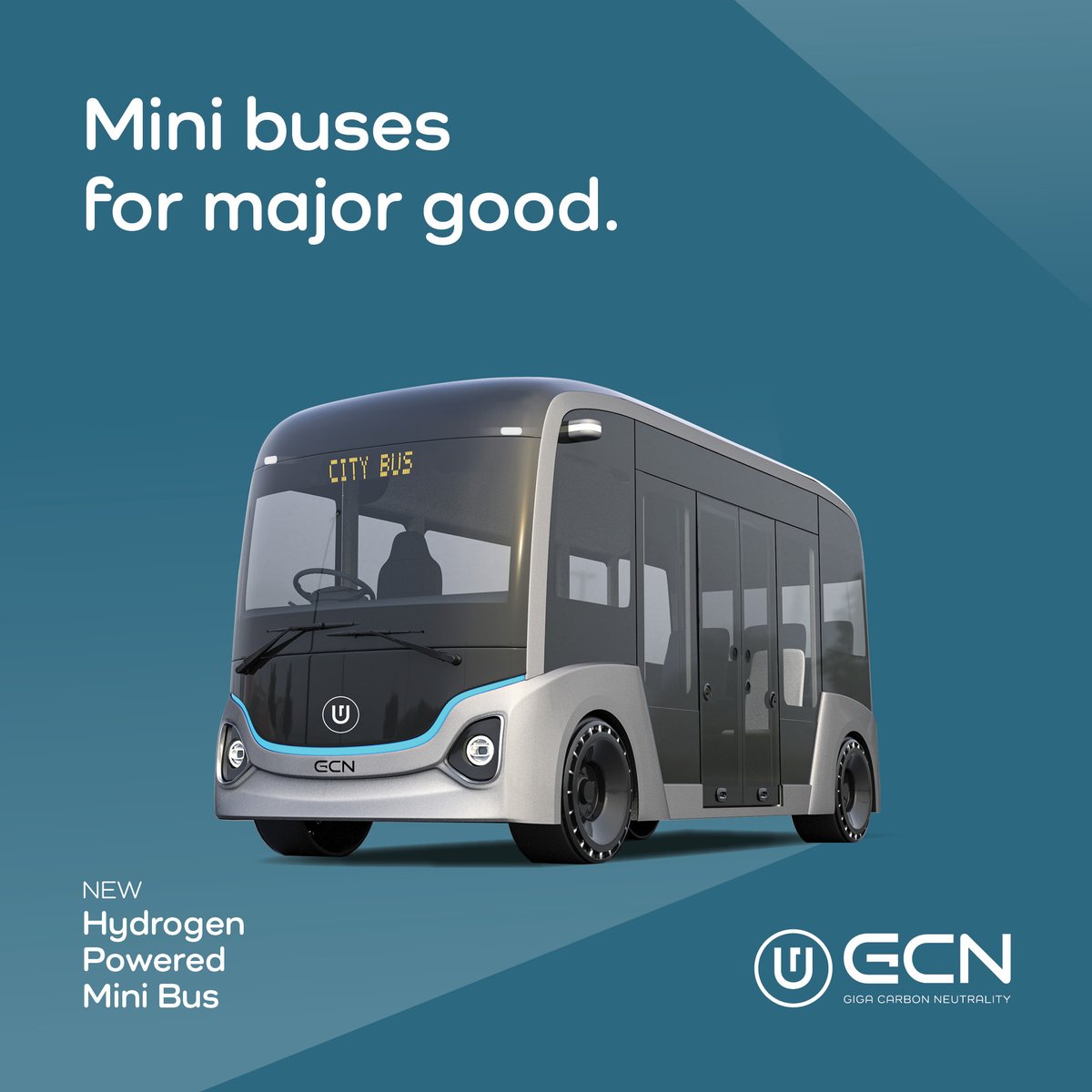 GCN_Giga's tweet photo. A greener way to get around. Introducing the Hydrogen Powered Mini Bus. Electric Powered Mini Bus option also available. 

#GIGACarbonNeutrality #CleanEmissions #GreenEnergy #ZeroEmissions #HydrogenVehicles #MiniBus #CarbonNeutrality #ElectricVehicles #EVTech https://t.co/Sy370gaJhB