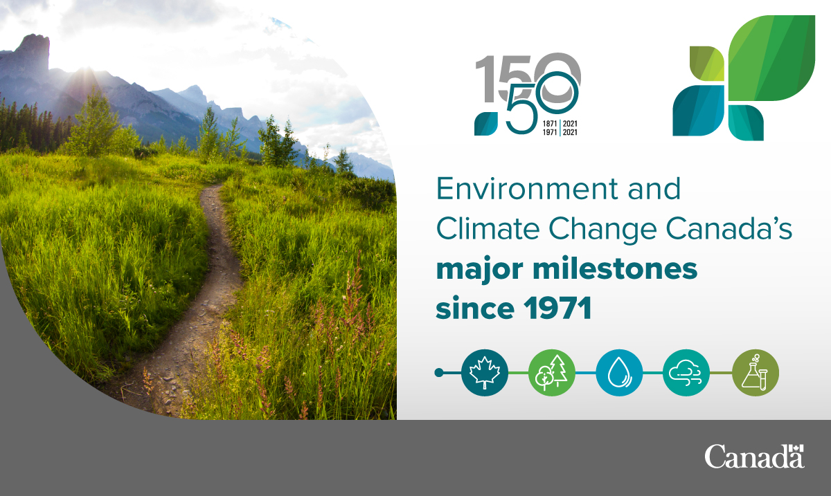 environmentca's tweet photo. As we approach the end of our 50th anniversary year, discover our timeline of major milestones and accomplishments since our department was formally established in 1971.
Learn more: https://t.co/COlr8I3Btc
#ECCC50 https://t.co/LJL4ldr6bs