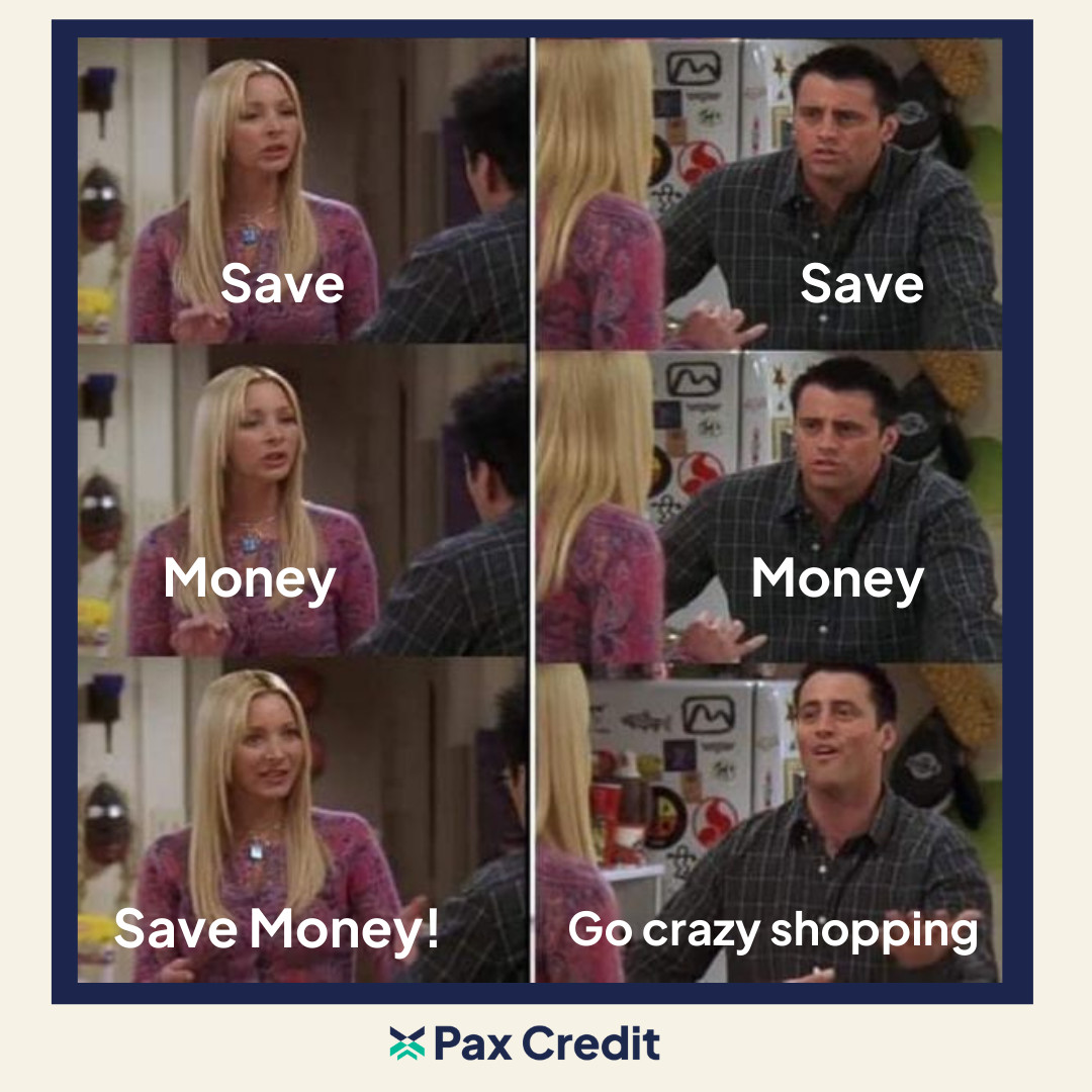 paxcredit's tweet photo. 😇One is whispering in your ear to keep saving money.
😈The other one lures you to spend it all.

Be smart, and save money on international transfers using Pax Credit. Now, use these savings on your shopping spree!💫 https://t.co/ar8P6hN1oA