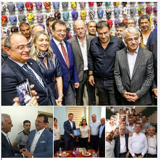 İŞİN SIRRI BU FOTOĞRAFLARDA 
İstanbul BB'ye alınan PKK'lıların sırrı bu görüşmelerde ve ittifakta. "Yeter ki Erdoğan gitsin" diyenler Belediyelere PKK ve FETÖ'yü doldurdu. Çakalları doldurmak için binlerce emekçiyi de kapı dışarı ettiler. Sonuna kadar gidilsin...