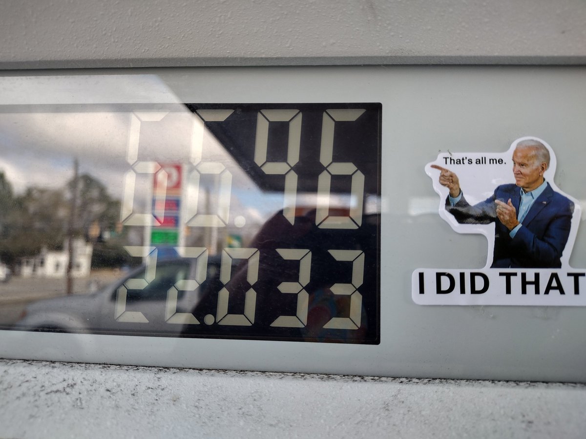 hallipenyo's tweet photo. Pulled up to the gas tank and found this sticker 😂 I really needed this in my life today https://t.co/86sslMwD1g