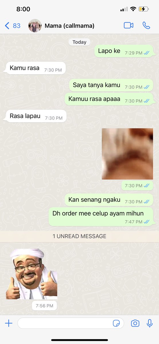 ketengahketepi's tweet photo. Ada dua persoalan, mana mama i dapat sticker tu and macam siapa ajar dia save sticker. Tergelak i tengok sticker mcm najib T.T https://t.co/F77azg8ETK