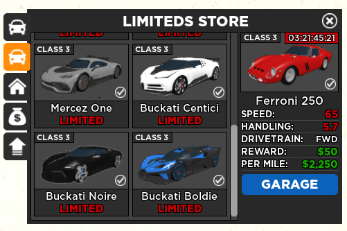 Foxzie on X: 🚗 We finally dropped some limited cars back for sale! Ends  in 3 days, go shop them now before they are gone again! To keep it's  exclusivity and for